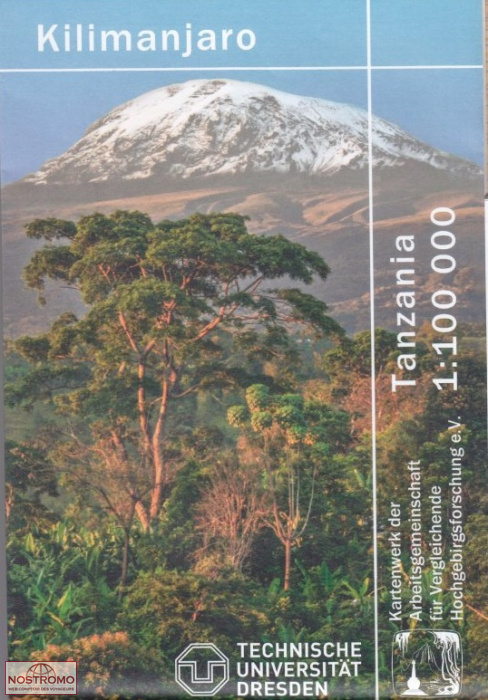 KILIMANDJARO | carte de trekking TUD/ARGE