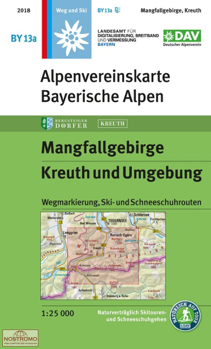 BY13A MANGFALLGEBIRGE | DAV Alpenverein hiking map
