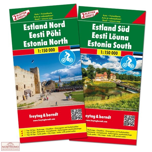 ESTONIA NORTH AND SOUTH | Freytag & Berndt road maps