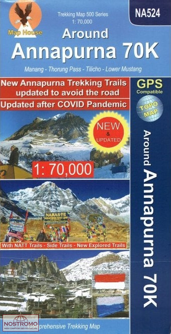 AROUND ANNAPURNA - NA 524 | Nepamaps trekking map