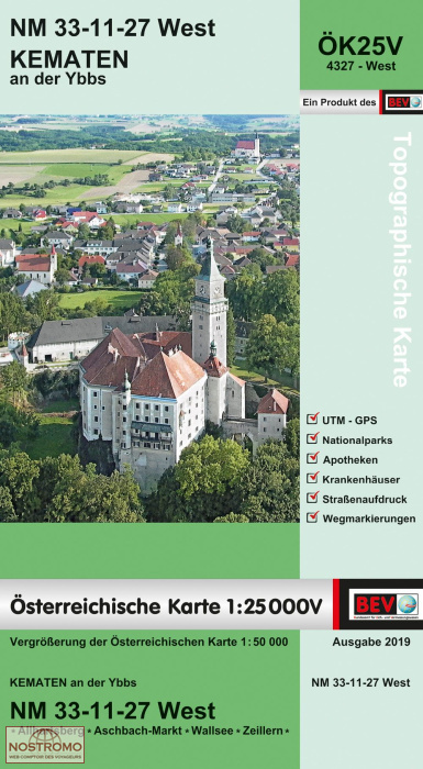 4327-WEST KEMATEN AN DER YBBS | carte topographique BEV