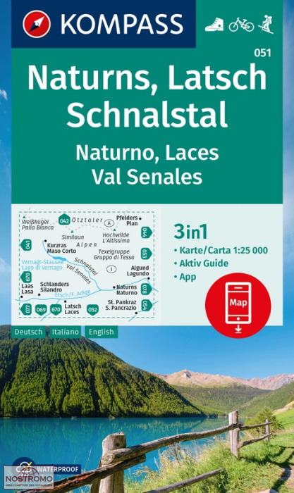 NATURNS - LATSCH - SCHNALSTAL 051 | Kompass hiking map