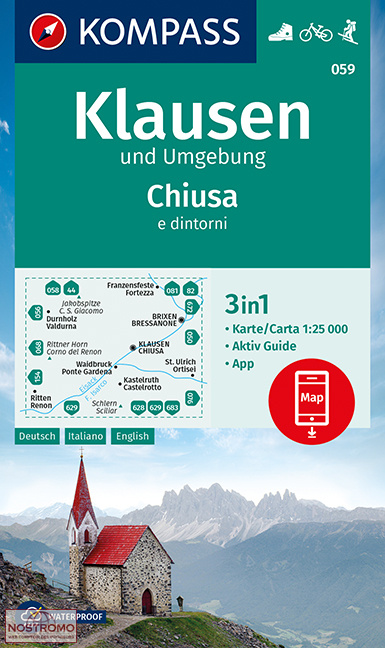 KLAUSEN UND UMGEBUNG 059 | Kompass hiking map
