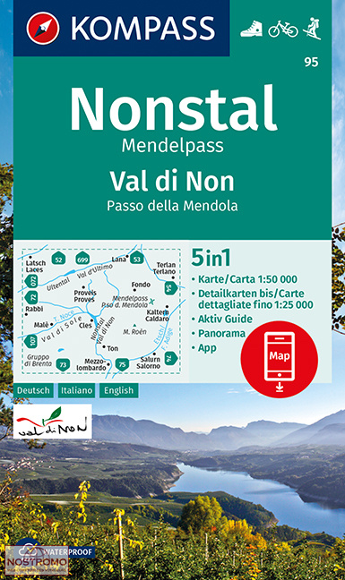 NONSTAL / VAL DI NON 95 | Kompass hiking map