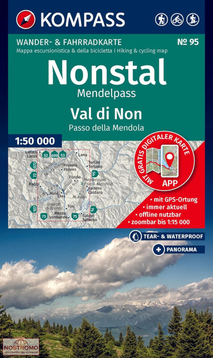 NONSTAL / VAL DI NON 95 | Kompass hiking map