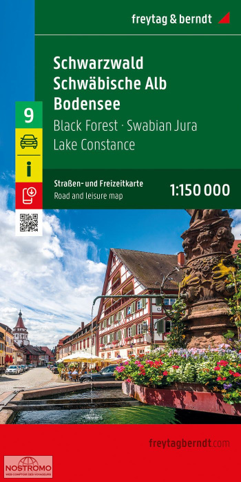 09 SCHWARZWALD - SCHWÄBISCHE ALB - BODENSEE | Freytag & Berndt road map