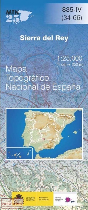 835-4 SIERRA DEL REY | carte topographique CNIG