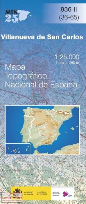 836-2 VILLANUEVA DE SAN CARLOS | carte topographique CNIG