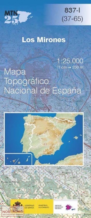 837-1 LOS MIRONES | carte topographique CNIG