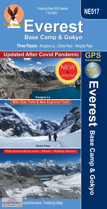 EVEREST - BASE CAMP & GOKYO - NE 517 | Nepamaps trekking map