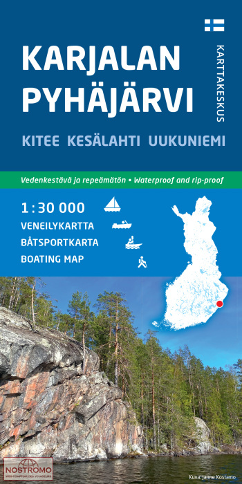 KARJALAN - PYHÄJÄRVI | carte de tourisme nautique Karttakeskus