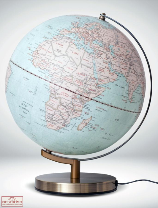 GLOBE BLEU LUMINEUX | globe Cartothèque EGG