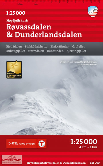 RØVASSDALEN & DUNDERLANDSDALEN | carte de randonnée Calazo