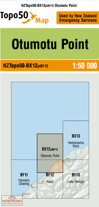 BX12PTBY12 OTUMOTU POINT | carte topographique LINZ
