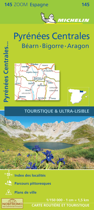 145 CENTRAL PYRENEES | Michelin road map