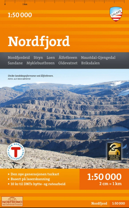 NORDFJORD | carte de randonnée Calazo