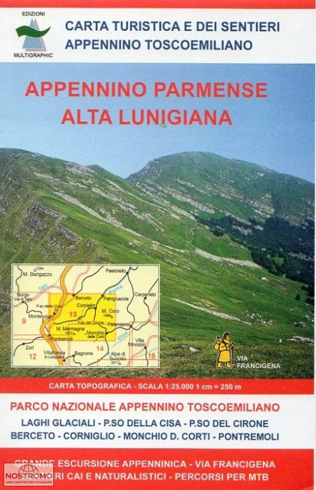 13 APPENNINO PARMENSE - ALTA LUNIGIANA | carte de randonnée Multigraphic