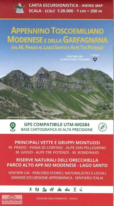 18 APPENNINO TOSCOEMILIANO MODENESE | carte de randonnée Multigraphic