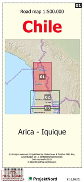 01 ARICA - IQUIQUE | carte topographique Projektnord