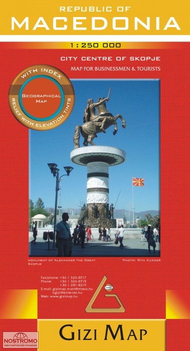 MACEDONIA | Gizi Map travel map