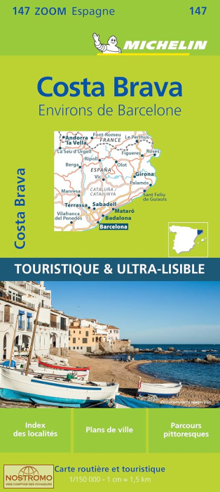 147 AROUD BARCELONA - COSTA BRAVA | Michelin road map