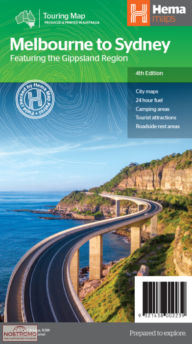 MELBOURNE TO SYDNEY | Hema road map