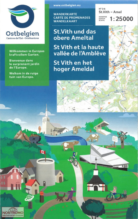 ST. VITH ET LA HAUTE VALLÉE DE L'AMBLÈVE 2/6 | NGI/IGN hiking map