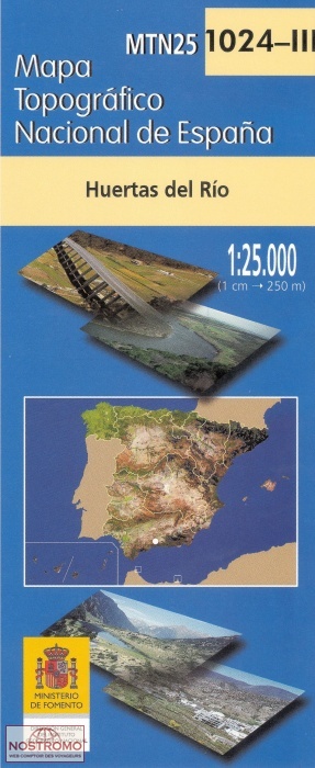 1024-3 HUERTAS DEL RÍO | carte topographique CNIG
