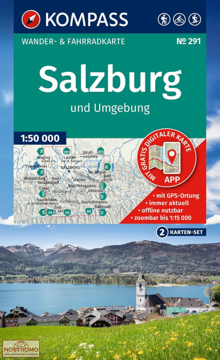 SALZBURG UND UMGEBUNG 291 | Kompass hiking map
