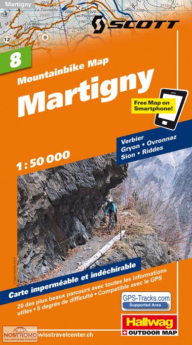 MARTIGNY 8 | Hallwag biking map