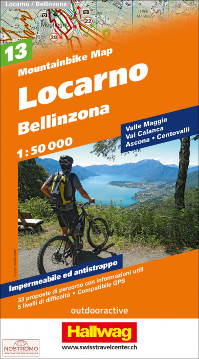LOCARNO - BELLINZONA 13 | Hallwag biking map
