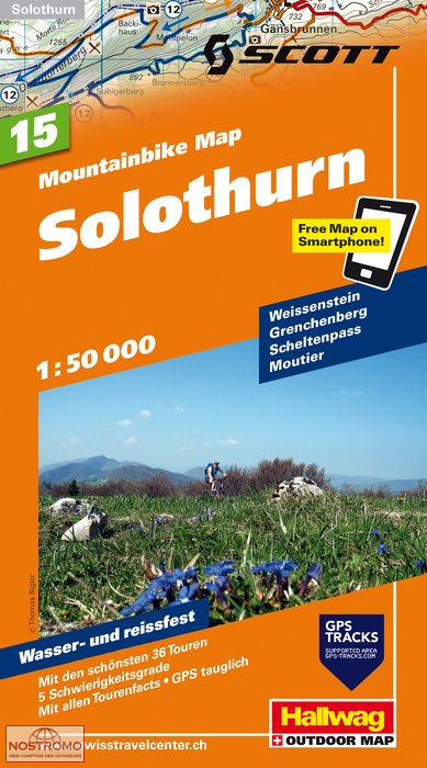 SOLOTHURN 15 | carte de VTT Hallwag