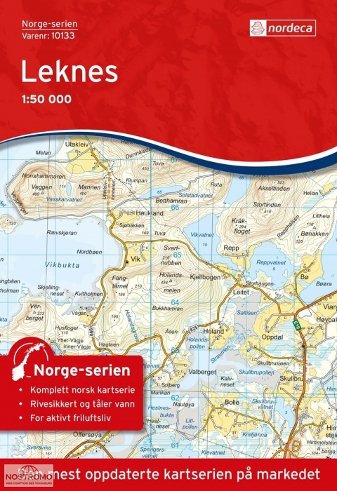 10133 LEKNES | carte topographique Nordeca