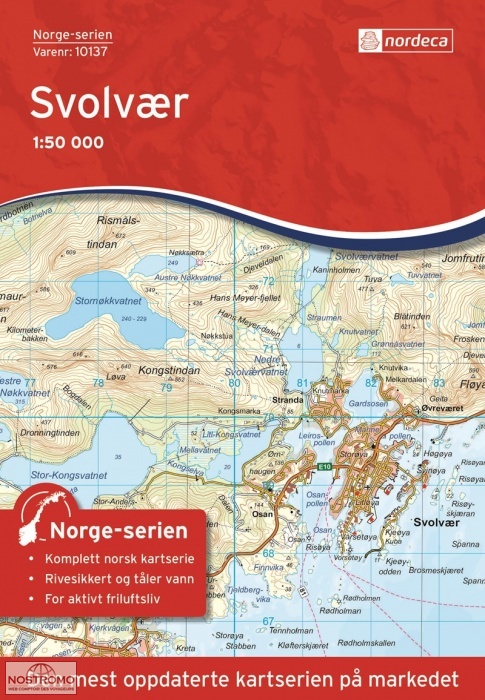 10137 SVOLVÆR | carte topographique Nordeca