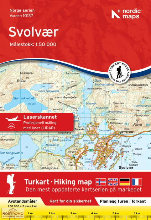 10137 SVOLVÆR | carte topographique Nordic Maps