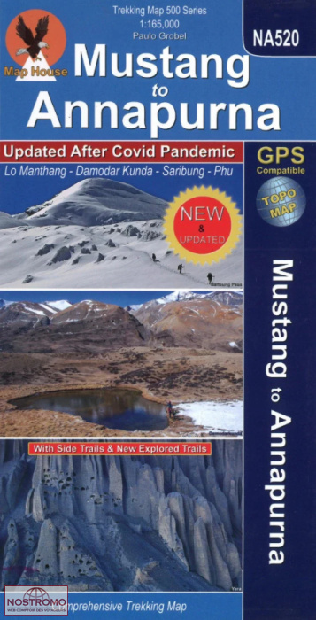 MUSTANG TO ANNAPURNA - NA 520 | carte de trekking Nepamaps