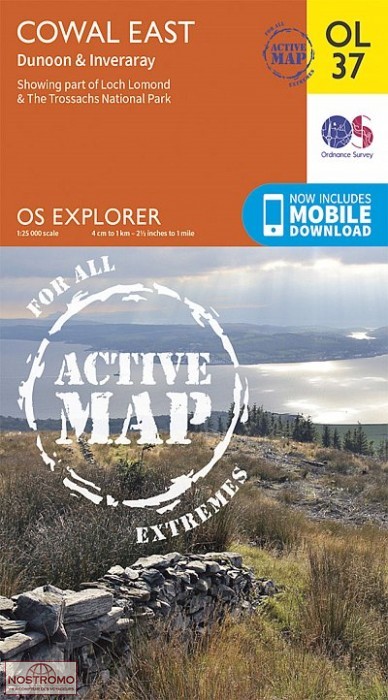 OL37 COWAL EAST - DUNOON & INVERARAY | OS hiking map