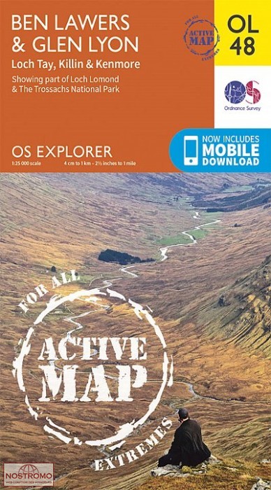 OL48 BEN LAWERS & GLEN LYON - LOCH TAY, KILLIN & KENMORE | OS hiking map