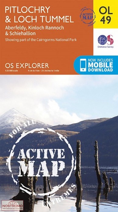 OL49 PITLOCHRY & LOCH TUMMEL | OS hiking map