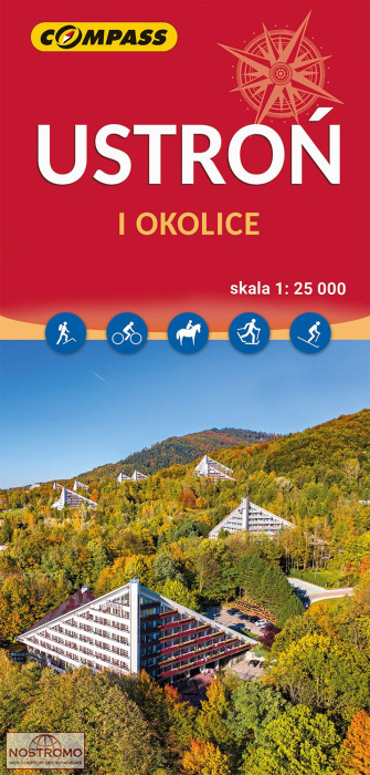 USTROŃ I OKOLICE | Compass hiking map