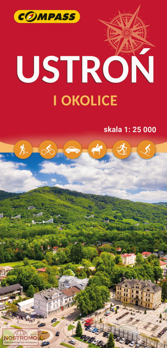 USTROŃ I OKOLICE | Compass hiking map