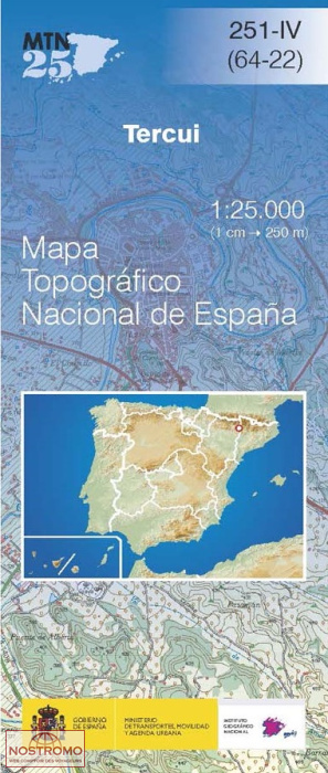251-4 TERCUI | carte topographique CNIG
