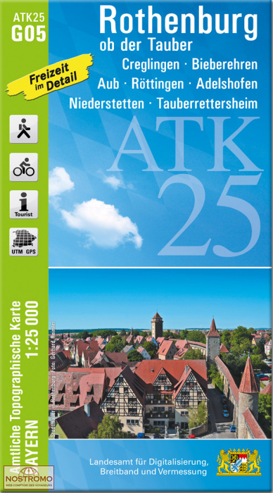 ATK25 - G05 ROTHENBURG OB DER TAUBER | LDBV hiking map
