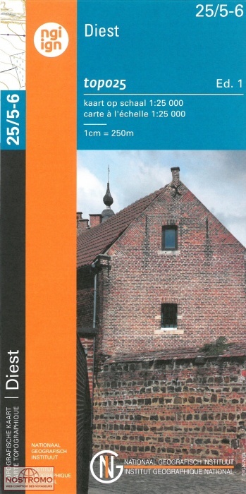 25/5-6 DIEST | carte topographique NGI/IGN