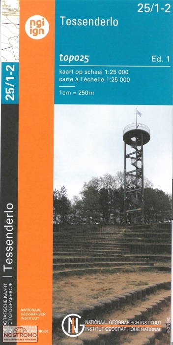 25/1-2 TESSENDERLO | carte topographique NGI/IGN