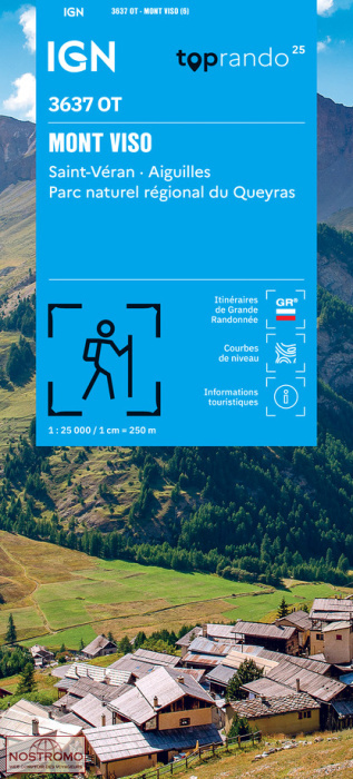 3637OT MONT VISO | IGN hiking map