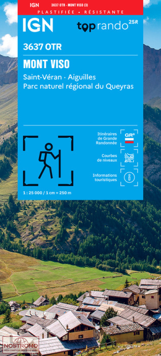 3637OTR MONT VISO | IGN hiking map