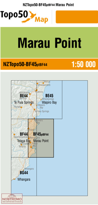 BF45PTBF44 MARAU POINT | carte topographique LINZ
