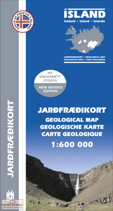 GEOLOGICAL MAP OF ICELAND | Mal og Menning geological map