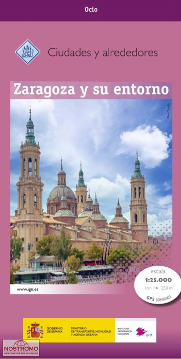 ZARAGOZA AND SURRONDINGS | CNIG topographical map